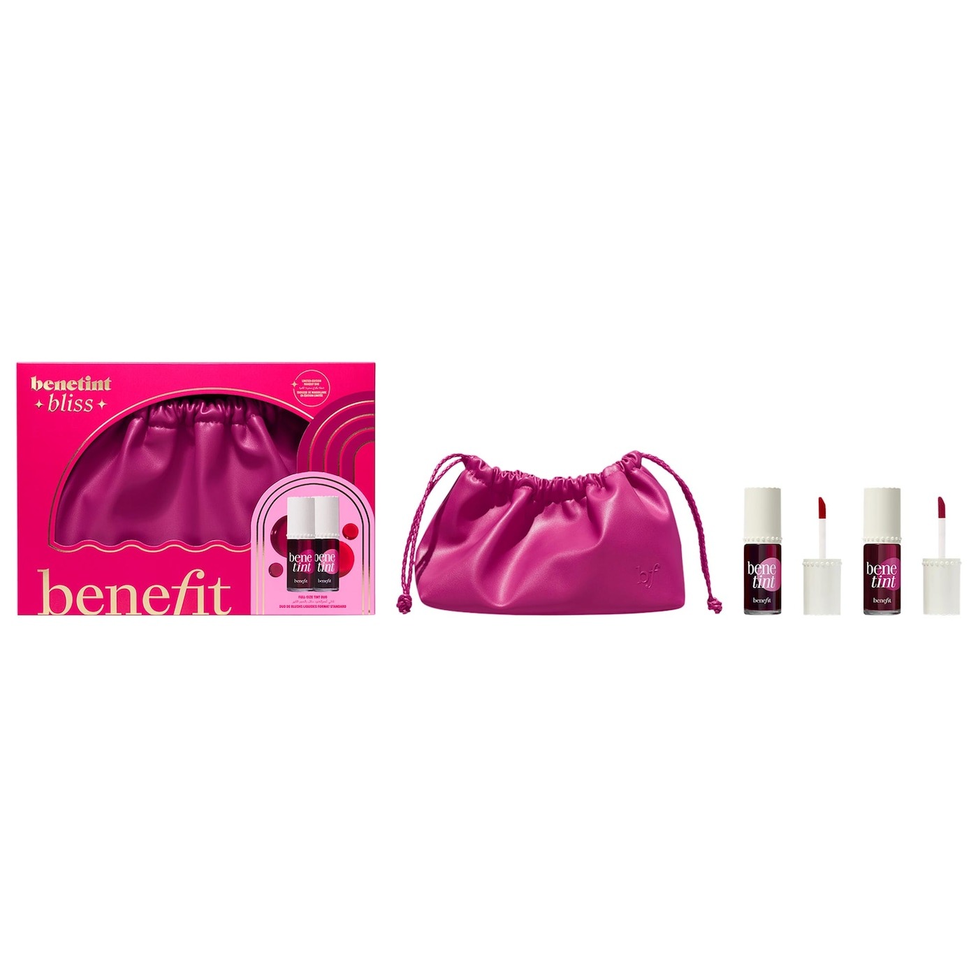 WhatsApp Image 2026-05-22 at 1.26.28 PM Benetint Bliss Liquid Lip + Cheek Blush Stain Duo Makeup Gift Set - BENEFIT - Imagen 1